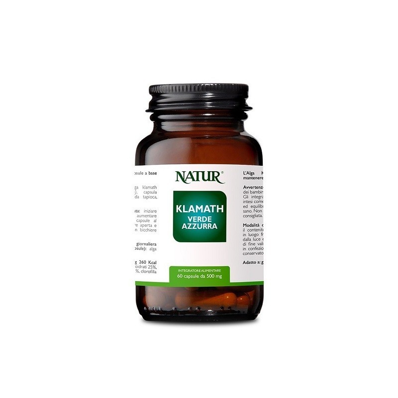 Klamath Verde Azzurra Natur 60 Capsule - Integratore Energetico
