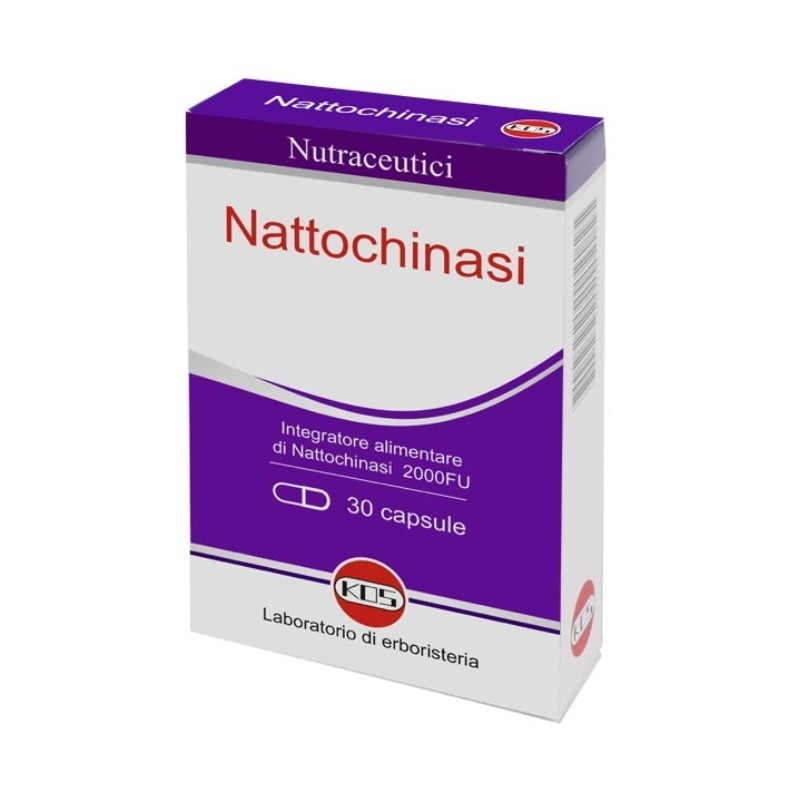 Nattochinasi KOS 2000 FU 30 Capsule - Integratore per la Circolazione