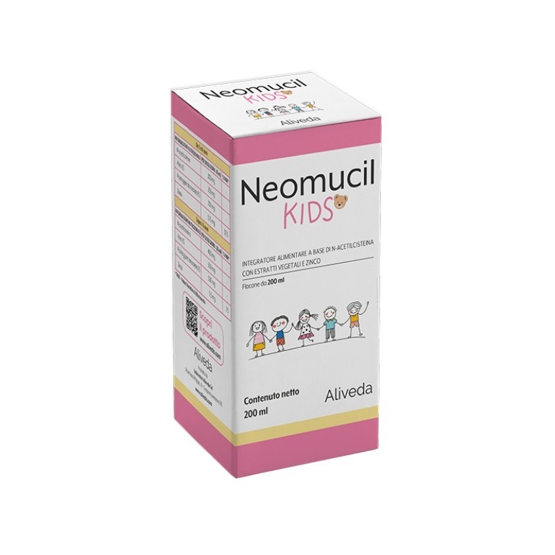 Neomucil Kids 200 ml - Integratore per Benessere della Gola