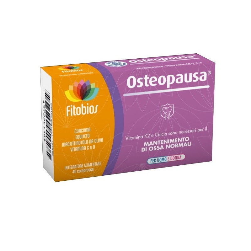 Osteopausa Fitobios 40 Compresse - Integratore per Ossa e Articolazioni