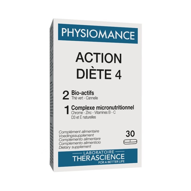 Physiomance Action Diète 4 30 Compresse - Integratore per la Glicemia