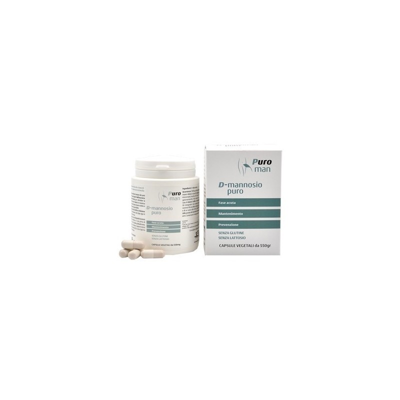 Puroman D-Mannosio Puro 80 Capsule - Integratore per Vie Urinarie