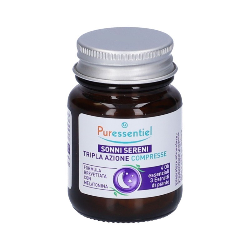 Puressentiel Sonni Sereni Tripla Azione 15 Compresse - Integratore per il Sonno