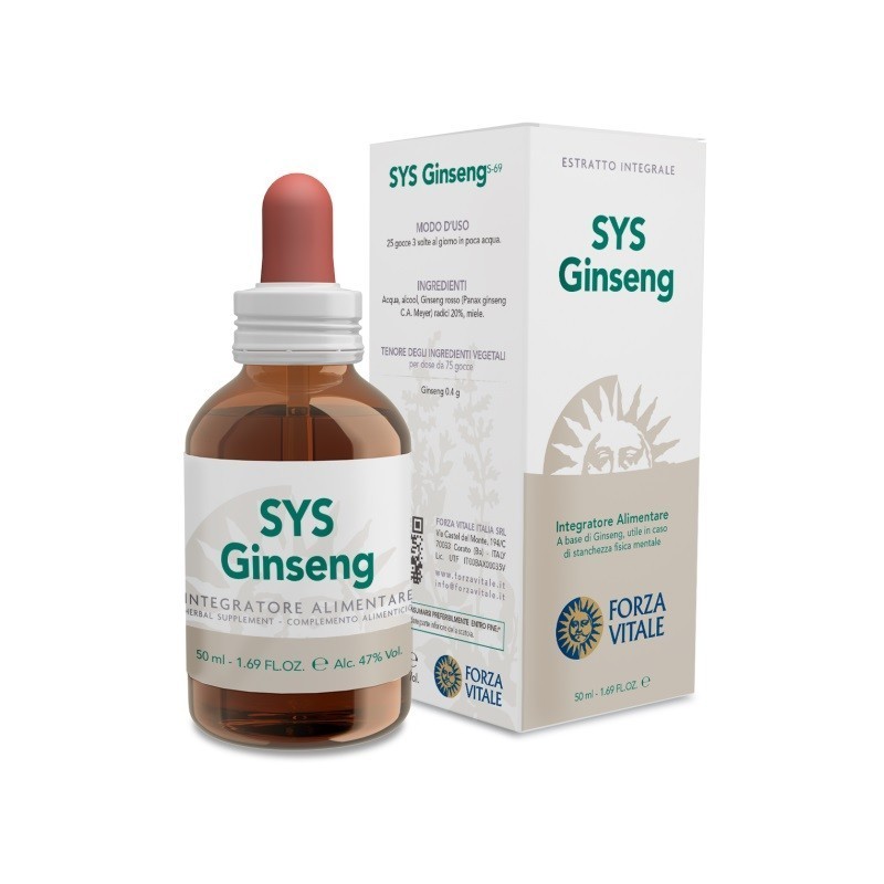 SYS Ginseng Forza Vitale 50 ml - Integratore per la Stanchezza
