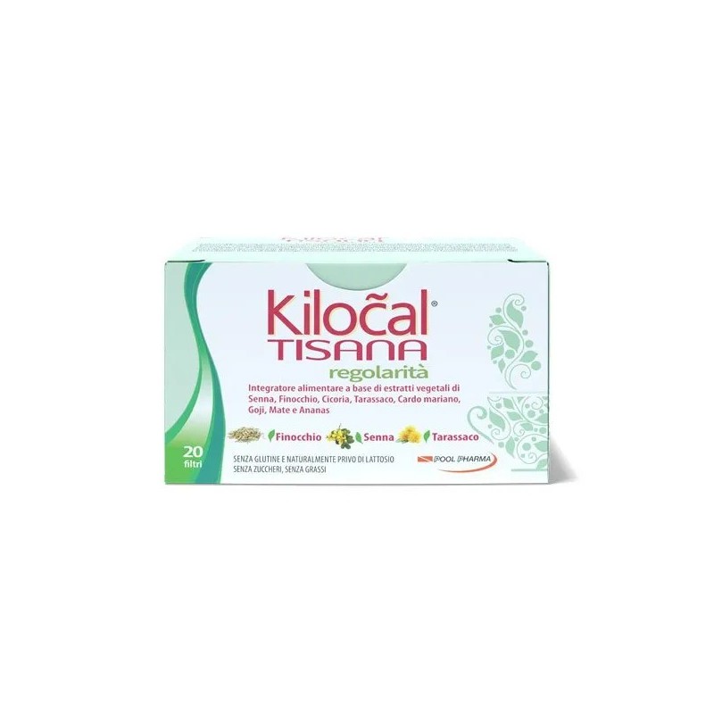 Kilocal Tisana Regolarità 20 Filtri - integratore per Transito Intestinale