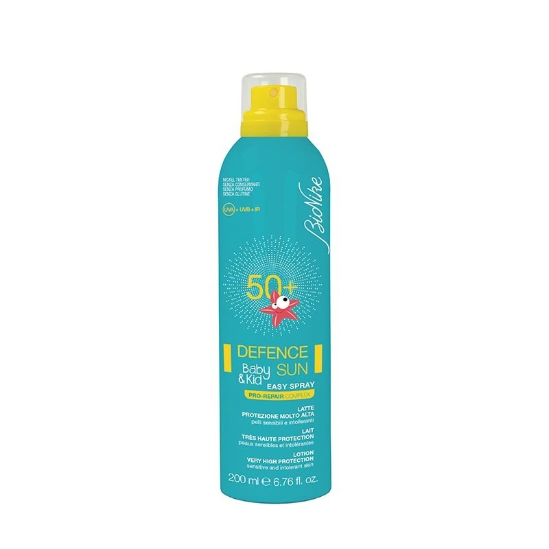 Defence Sun baby & Kid SPF50+ Easy spray - Latte a protezione solare molto alta 200 Ml