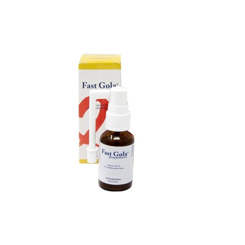 Fast Gola 20 ml - Spray Pediatrico per il benessere della gola