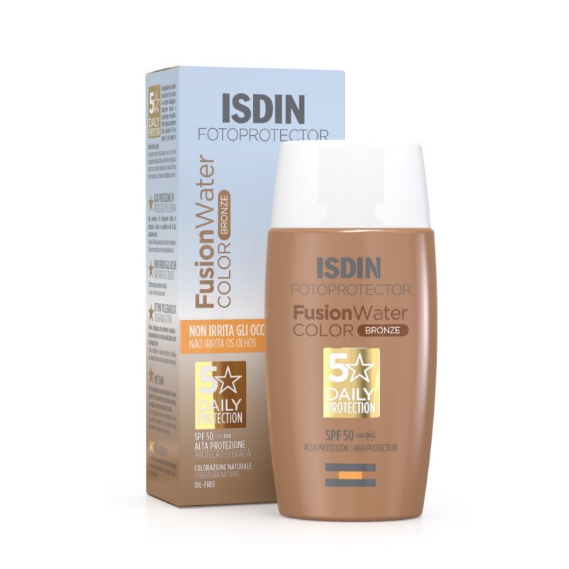ISDIN Fotoprotector Fusion Water Color Bronze SPF 50 - Fotoprotezione Viso 50 ml