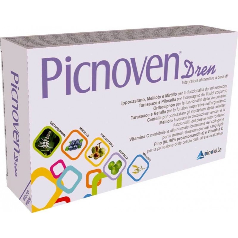 Picnoven Dren 50/100 Compresse - Integratore Drenante per l'Organismo