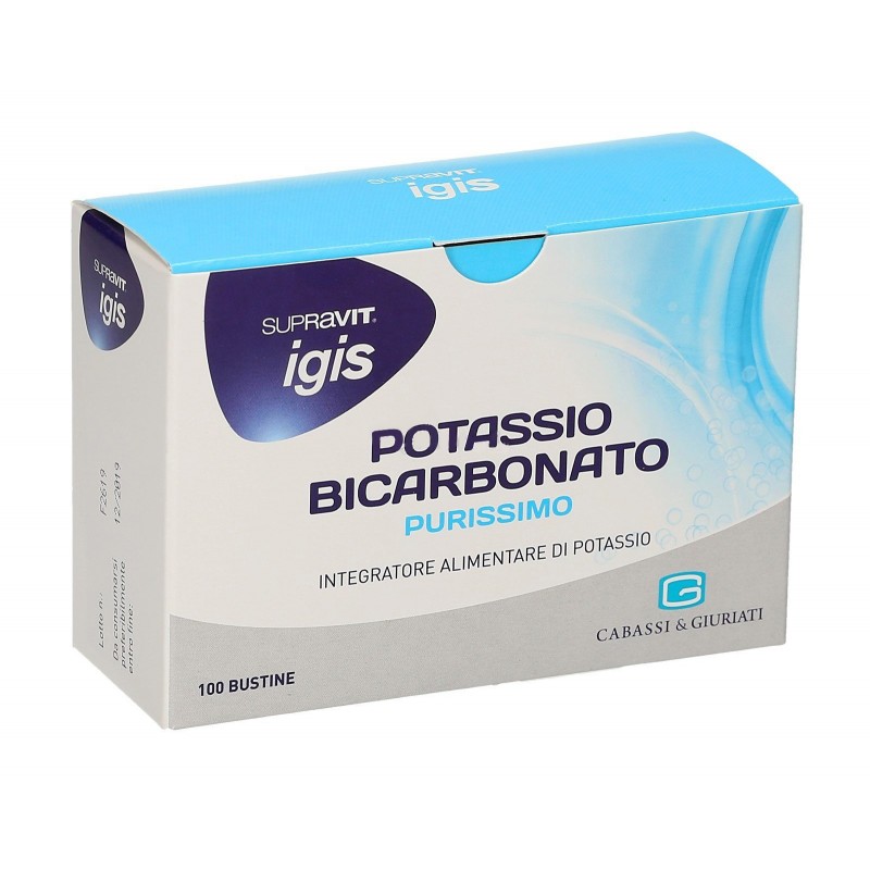 Potassio Bicarbonato Purissimo Supravit 100 Bustine - Integratore Alimentare