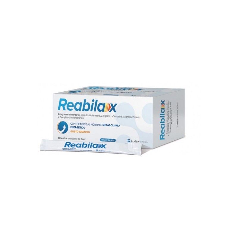 Reabilax 16 Bustine Gusto Arancio - Integratore per Metabolismo Energetico