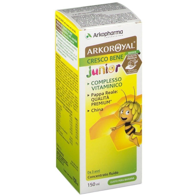 Arkoroyal Cresco Bene Junior Fluido 150 ml - Pappa Reale per Bambini