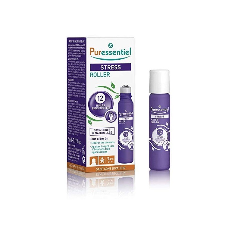 Puressentiel SOS Stress Roller-On 12 Oli Essenziali - 5 ml