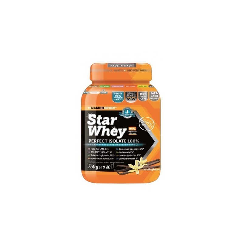 Star Whey Perfect Isolate Vaniglia Named Sport - 750 Grammi
