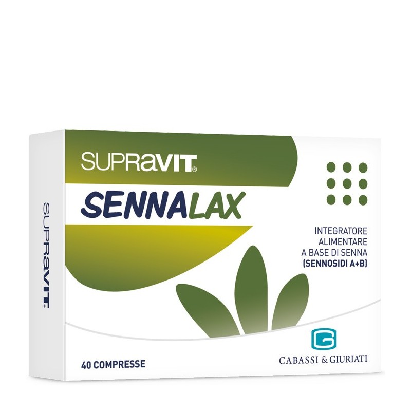 Supravit Sennalax 40 Compresse - Integratore per Stipsi e Transito Intestinale