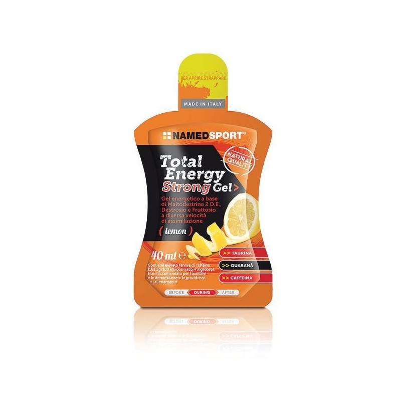 Total Energy Strong Lemon Gel Named Sport 40 ml - Integratore Energizzante