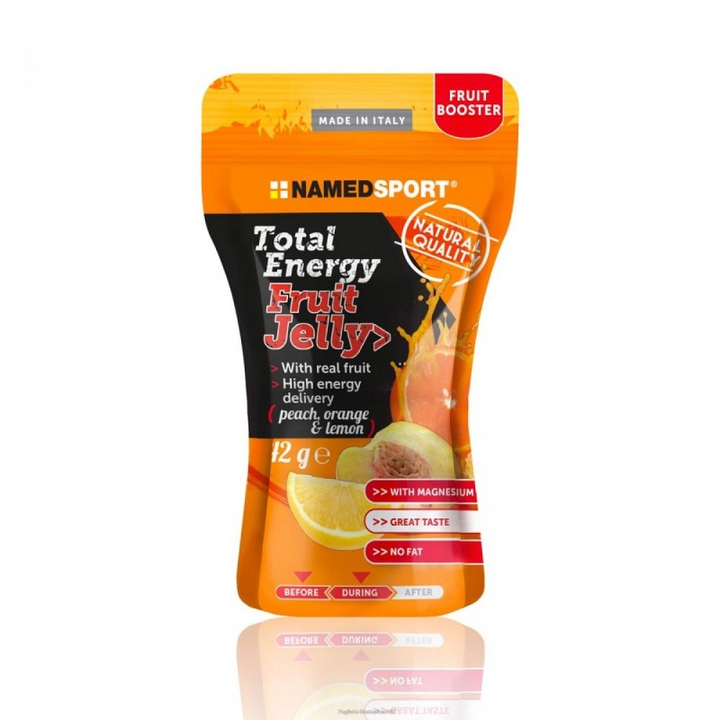 Total Energy Fruit Jelly Pesca, Arancia e Limone con Magnesio 42 g