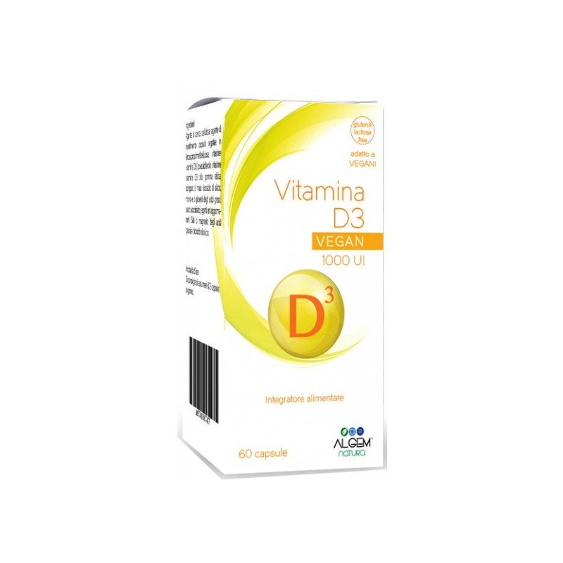 Algem Natura Vitamina D3 1000 UI Vegan 60 Capsule