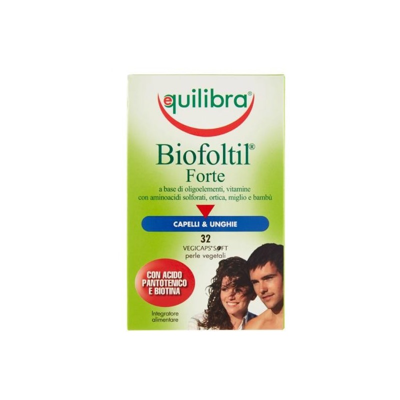 Biofoltil Forte Equilibra 32 Perle - Integratore per Benessere dei Capelli