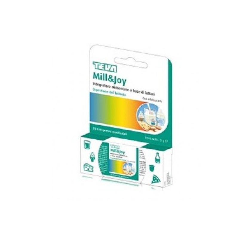 Mill & Joy 20/100 Compresse - Integratore per Intolleranza al Lattosio