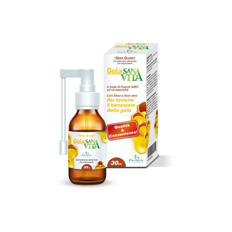 Sanavita Gola Spray per il Benessere della Gola 30 ml
