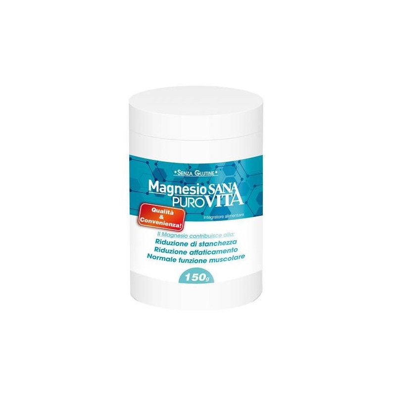 Sanavita Magnesio Puro Polvere 150 g - Magnesio per Stanchezza