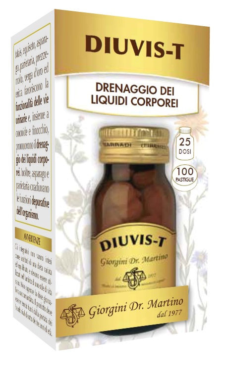 Diuvis-T Dr. Giorgini 100 Pastiglie - Integratore per le Vie Urinarie