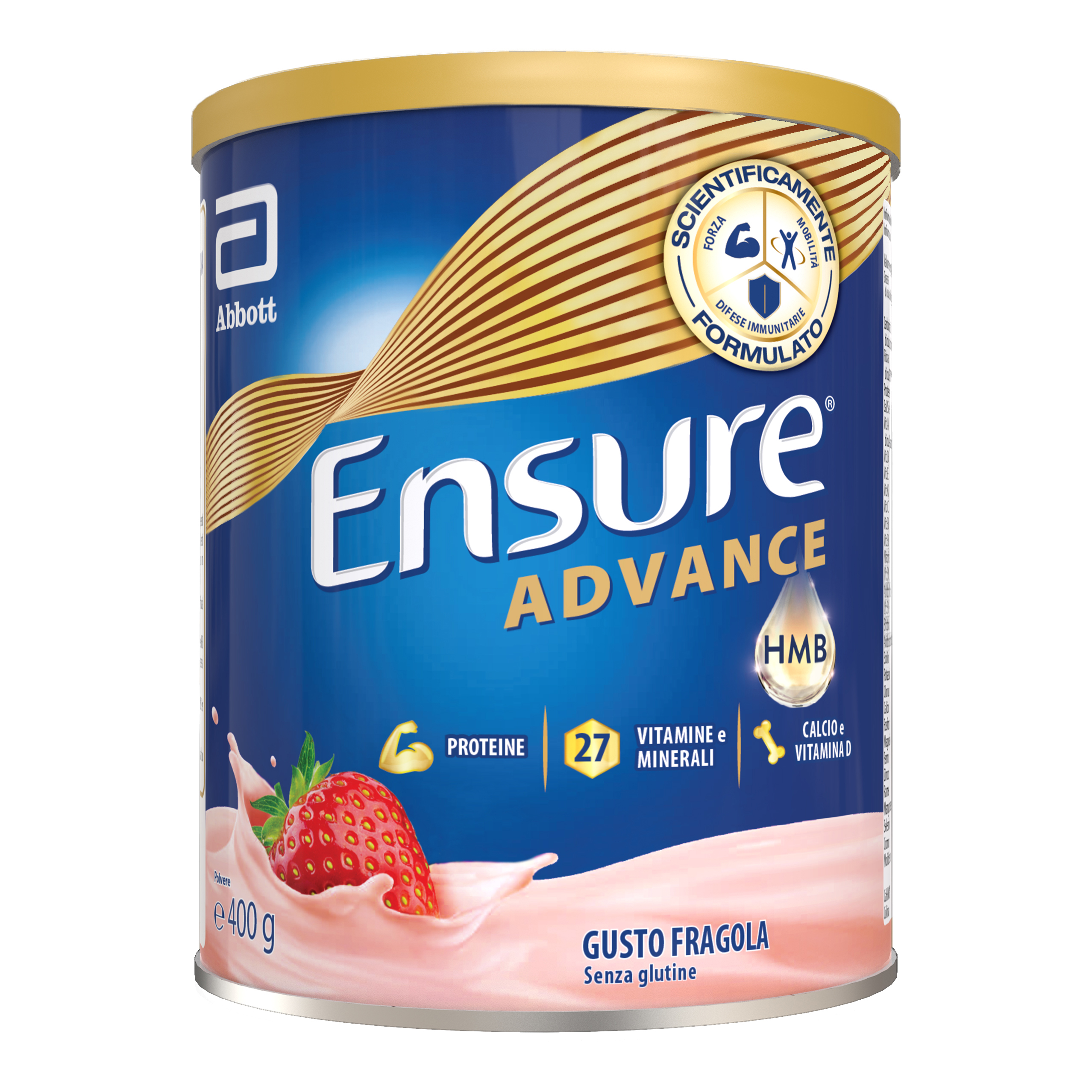 Ensure Advance Fragola Polvere da 400/850 Grammi - Integratore per Massa Muscolare