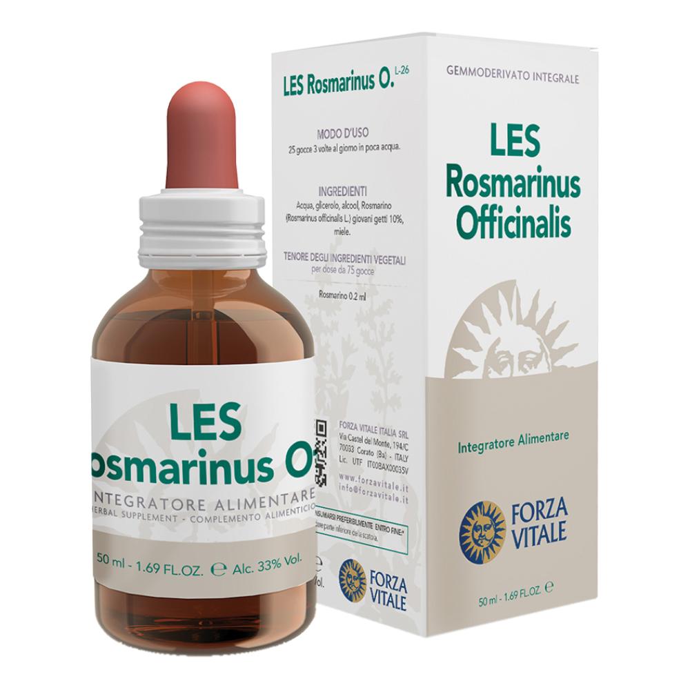 Les Rosmarino Officinalis Gocce da 50 ml - Forza Vitale