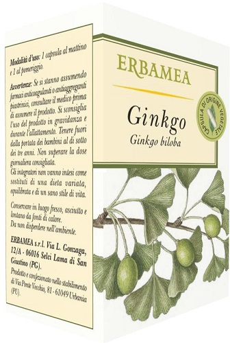 Erbamea Ginkgo 50 Capsule - Integratore per Funzioni Cognitive