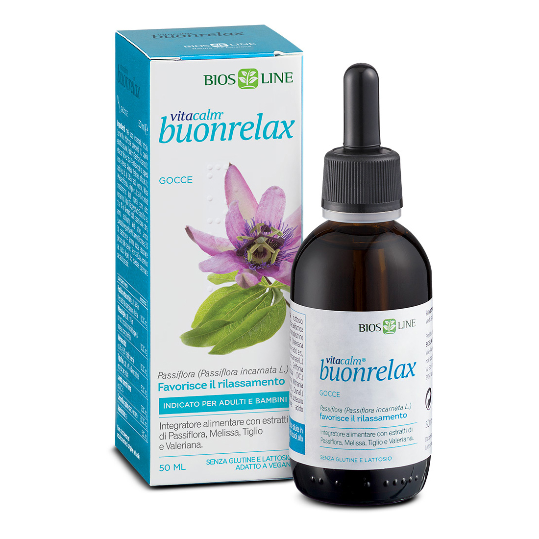 Vitacalm Buon Relax Gocce 50 ml - Integratore di Passiflora e Melissa