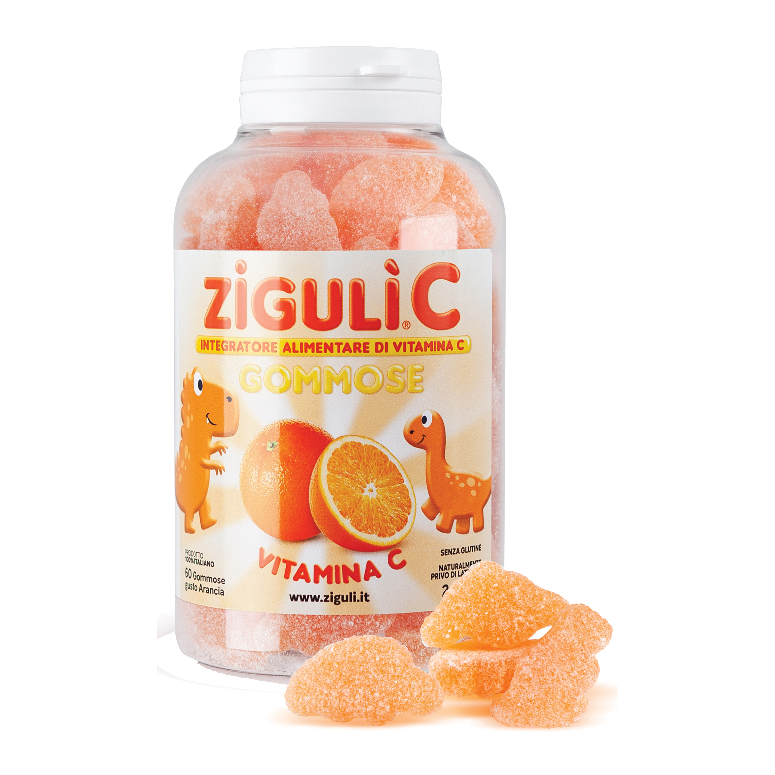 Zigulì C Arancia 60 Gommose - Integratore di Vitamina C