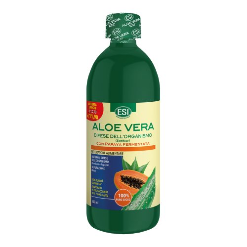 ESI Aloe Vera con Papaya 500 ml - Integratore Depurativo Naturale