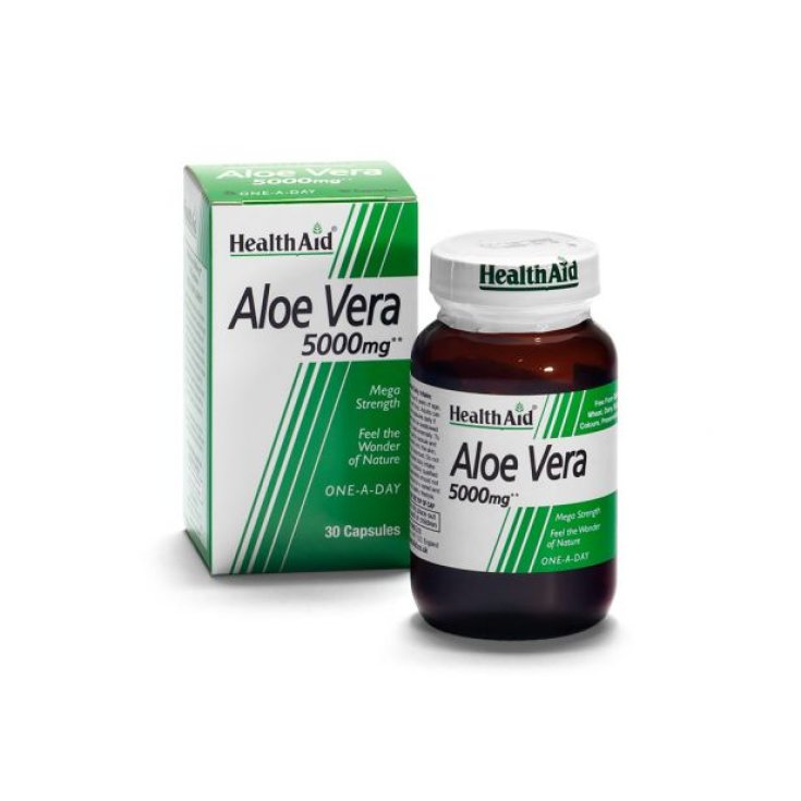 Aloe Vera Health Aid 30 Capsule - Aloe Vera per Funzione Digestiva