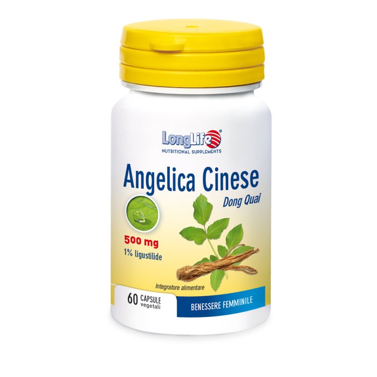 Angelica Cinese Longlife 500 mg 60 Capsule - Integratore per Menopausa