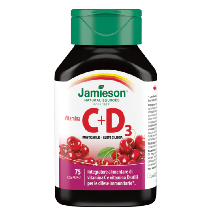 Jamieson Vitamina C+D3 - 75 Compresse per Difese Immunitarie