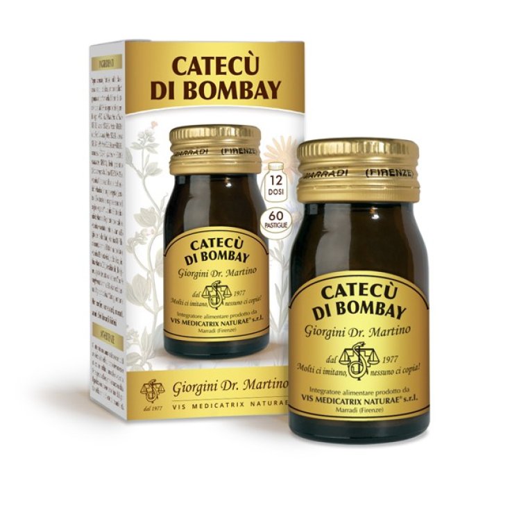 Catecù di Bombay Dr. Giorgini 60 Pastiglie - Integratore per Intestino