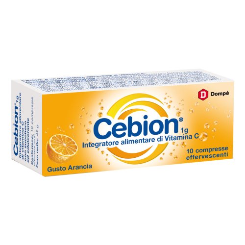 Cebion Effervescente Arancia 10 Compresse - Vitamina C per Difese Immunitarie