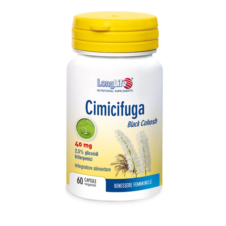 Cimicifuga Longlife 40 mg - 60 Capsule per la Menopausa