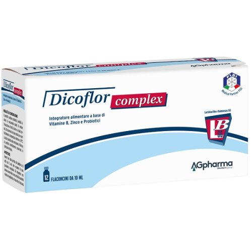 Dicoflor Complex 12 Flaconcini - Integratore per Flora Batterica Intestinale