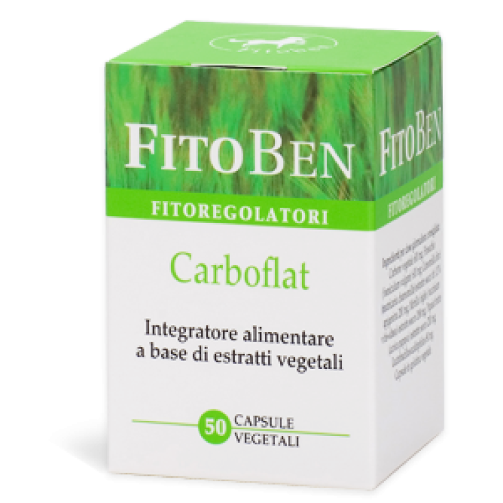 Carboflat Fitoben 50 Capsule - Carbone Vegetale per Flora Intestinale
