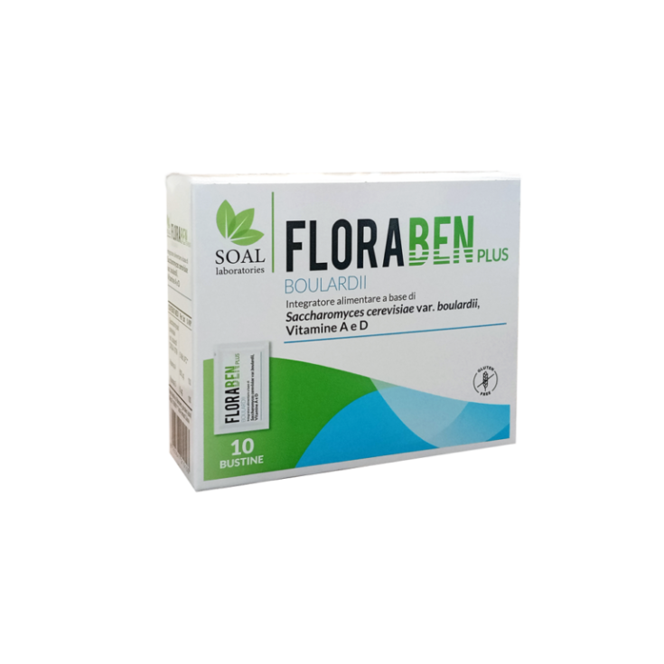 Floraben Plus 10 Bustine - Fermenti Lattici per Intestino