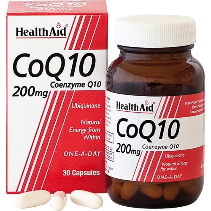 CoQ10 Health Aid 200 mg 30 Capsule - Integratore di Coenzima Q10