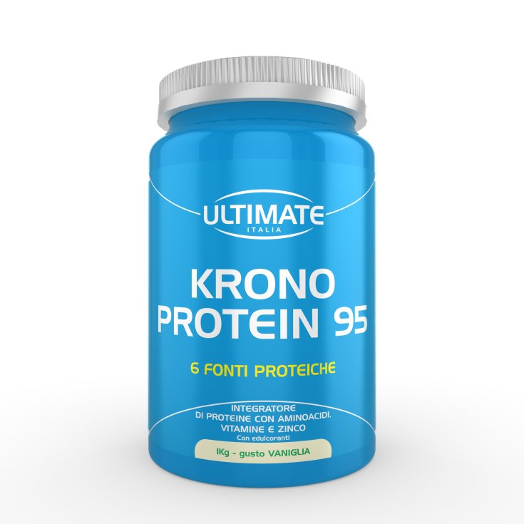 Krono Protein 95 Vaniglia Ultimate 1 Kg - Proteine per Definizione Muscolare