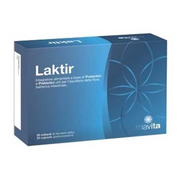 Laktir 20 Capsule - Fermenti Lattici Probiotici e Prebiotici