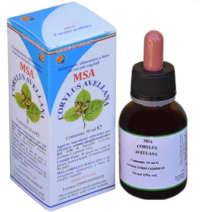 MSA Corylus Avellana Herboplanet 50 ml - Gocce di Nocciolo