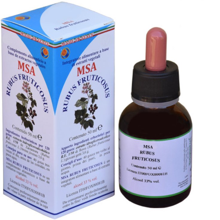 MSA Rubus Fructicosu Herboplanet 50 ml - Integratore per Insufficienze Respiratorie