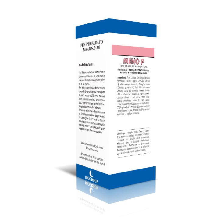 Meno P Biogroup 50 ml - Soluzione Idroalcolica per Menopausa