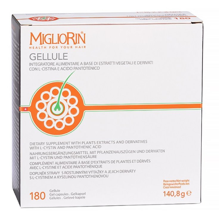 MiglioRin Gellule 45/90/180 Capsule - Integratore di L-cistina e Acido Pantotenico