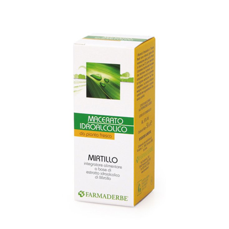 Mirtillo Nero Macerato Farmaderbe 50 ml - Gocce per Microcircolo